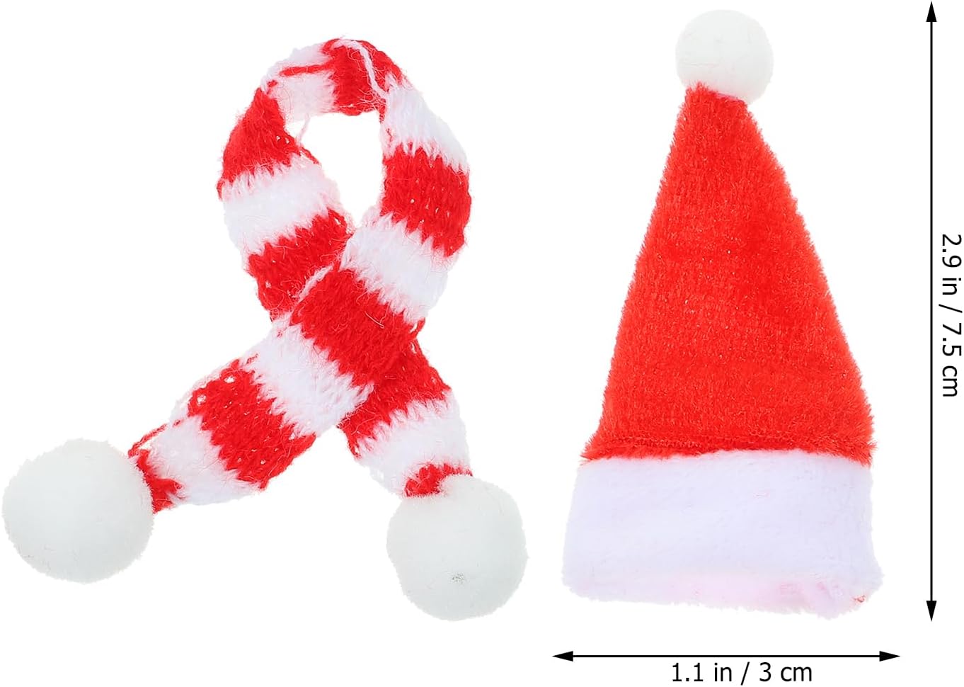 HEALLILY Party Wine Bottle Cork 20pcs Christmas Mini Santa Hats Wine Topper Covers Christmas Wine Bottle Decorations for Xmas Holiday Party (Red and