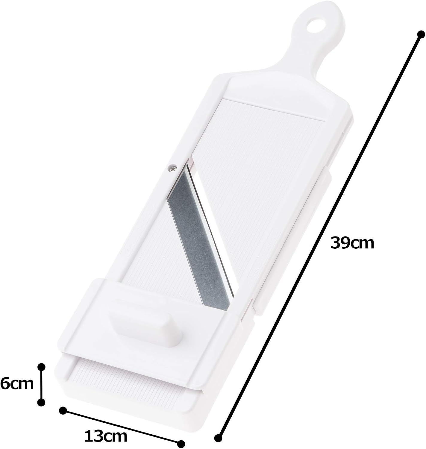 Shimomura Kougyou SFS-102 Slicer with Holder, Adjustable Thickness, 0.03-0.12 inches (0.8-3.0 mm), Cabbage, Julienne, Tomato Slice, Made in Niigata