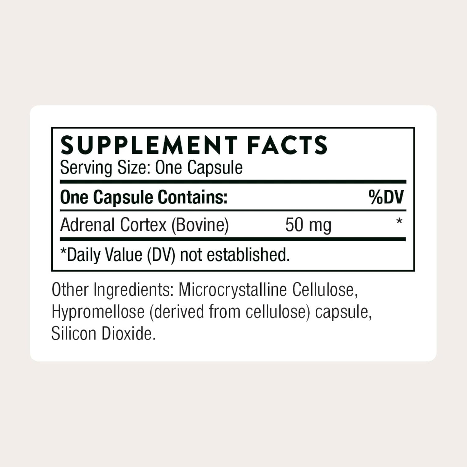 THORNE Adrenal Cortex, Bovine Adrenal Glandular Supplement, 60 Capsules | Supports Healthy Adrenal Function & Cortisol Balance
