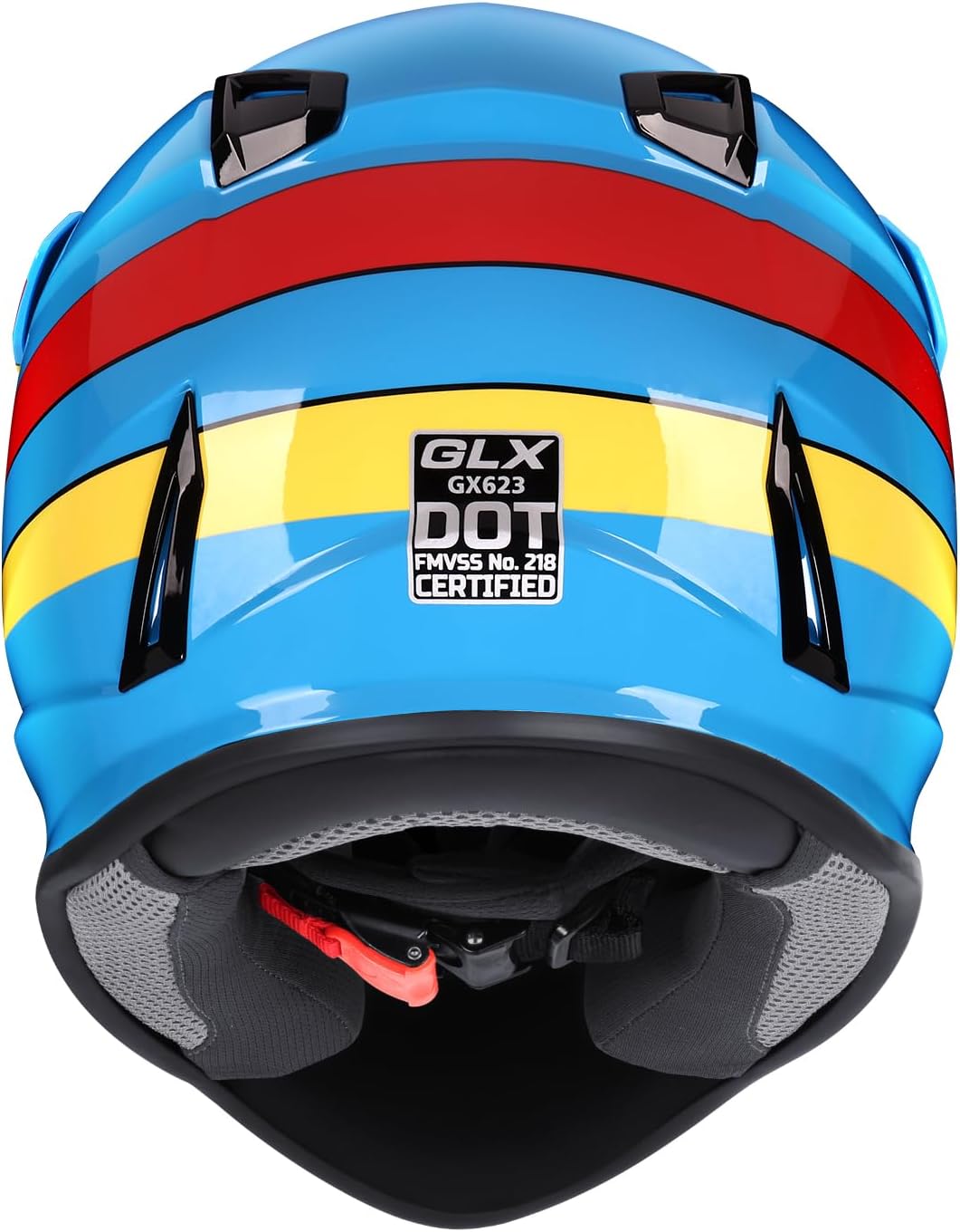 GLX GX623 Youth ATV & Dirt Bike Helmet Combo, DOT | Adult-Level Safety for Kids: Premium, full-grown protection engineered into a comfortable, youth-sized package
