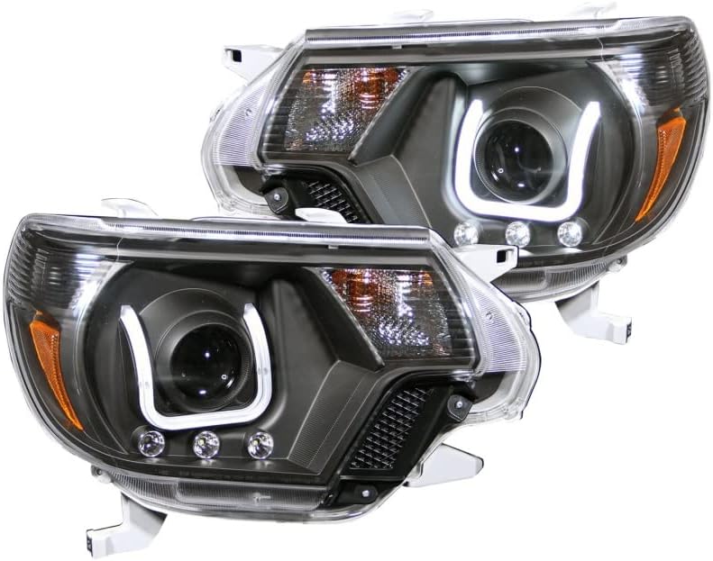Anzo USA 111290 Headlight Assembly Clear Lens Pair Black w/U-Bar