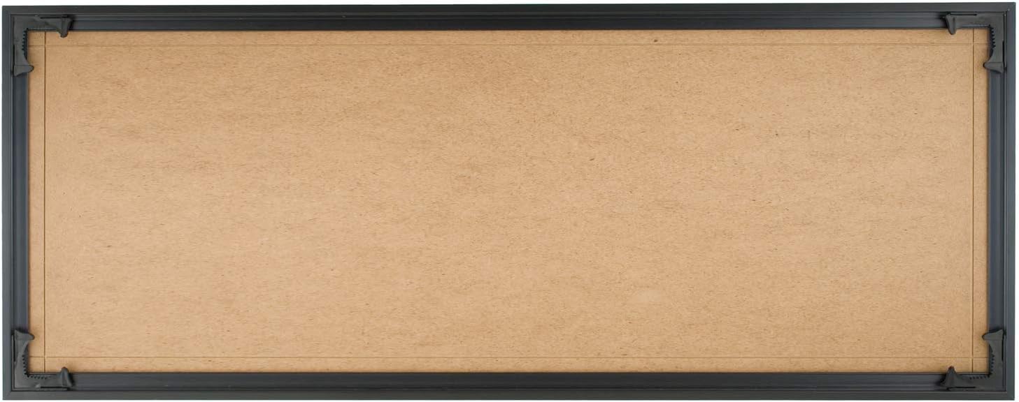 Quadro Frames 11x28 inch Picture Frame, Black, Style P375-3/8 inch Wide Molding
