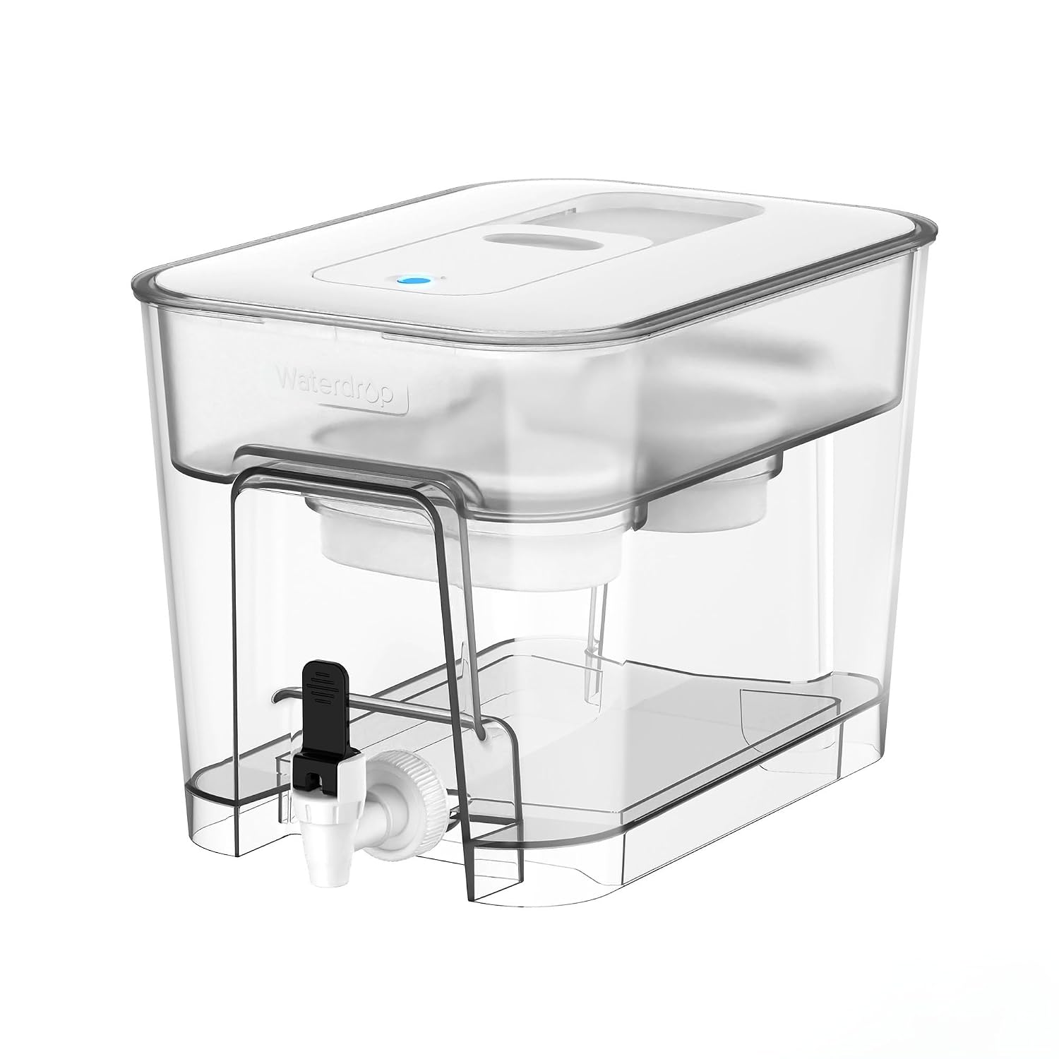 Waterdrop WFD-22L Large Water Filter Dispenser, 40-Cup Capacity, Black