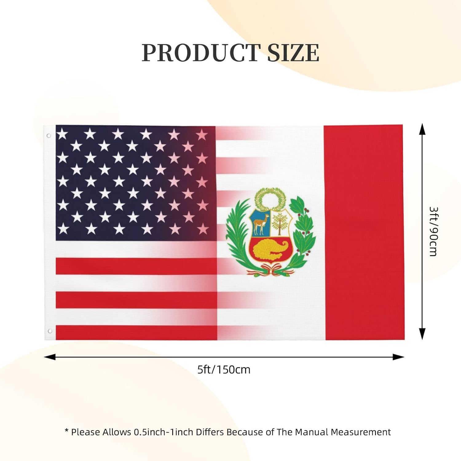 Nicaragua Nicaraguan And American Flag America USA 3x5 Ft Indoor Outdoor Decor Banner National Flags for Garden Yard Car Outside Decoration