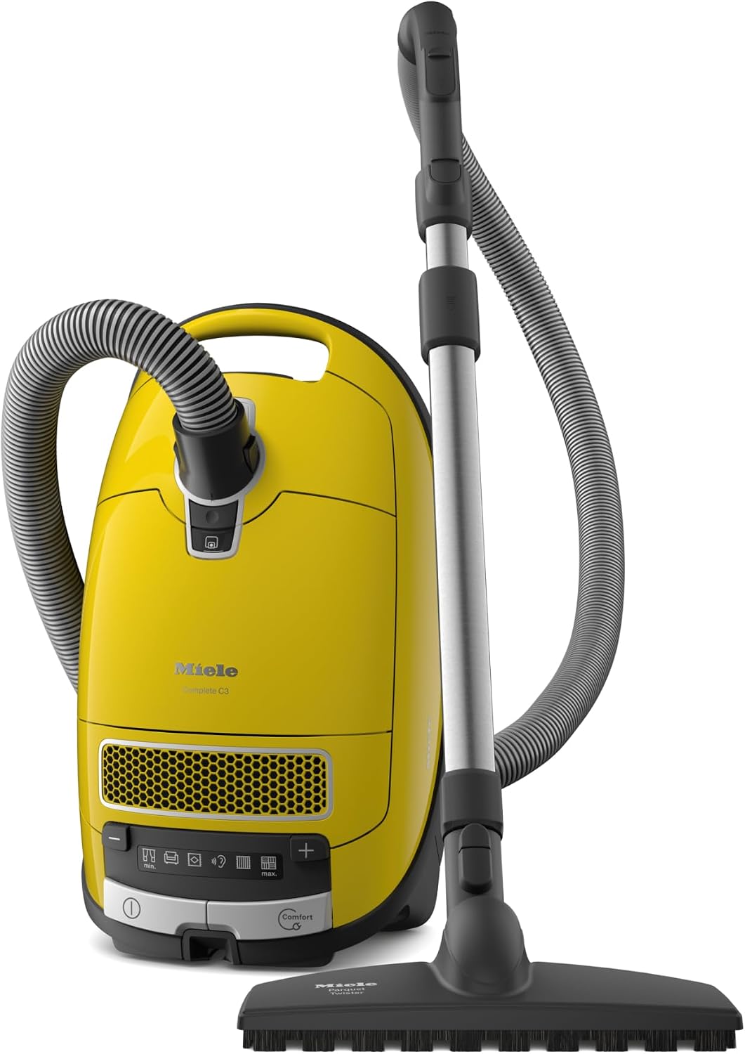 Miele Complete C3 Calima Bagged Canister Vacuum Cleaner with Turbobrush floorhead, Suitable for Low-Medium Pile Carpet and Hard Floors