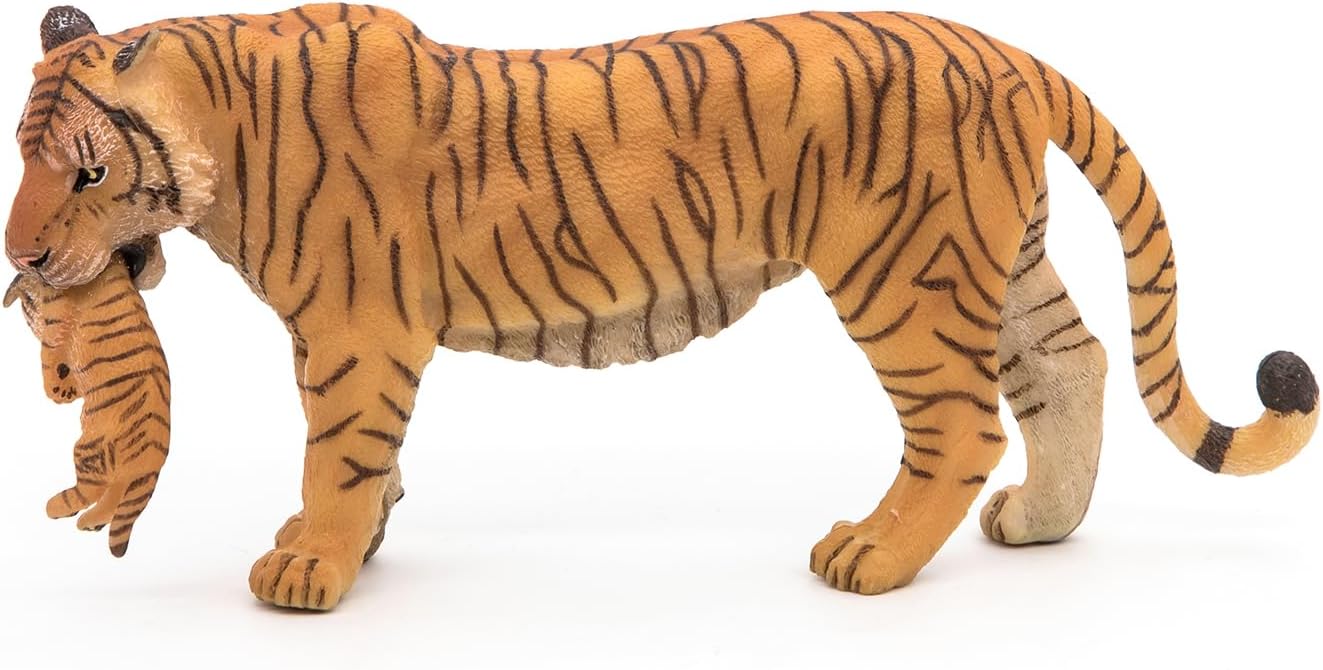 Realistic Tigress and Her Cub Figurine, Wild Life Collection