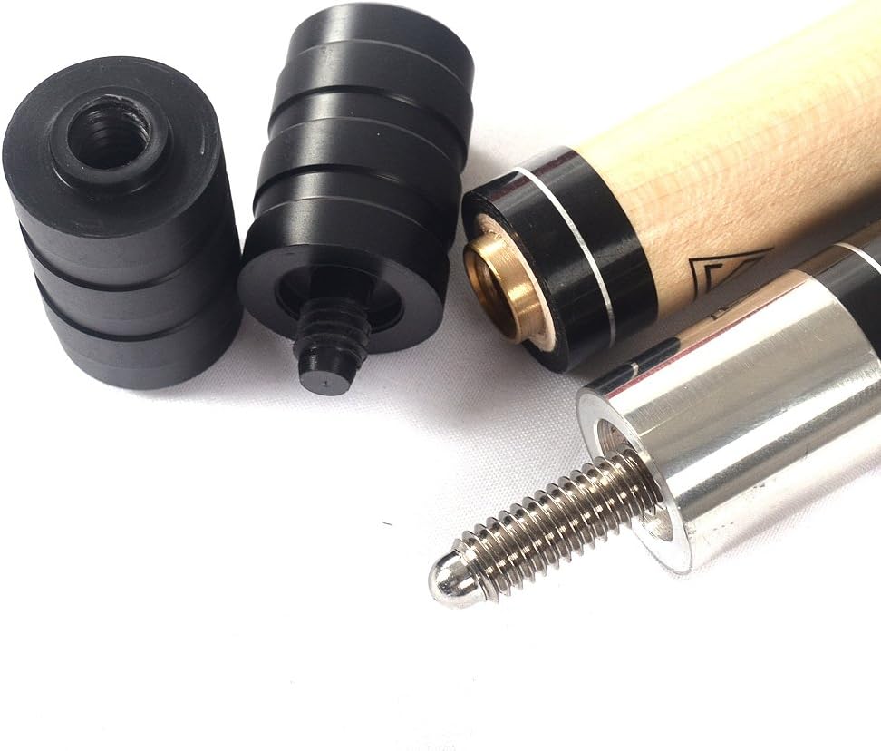 CUESOUL 58 Inch 19oz/20oz Maple Billiard Stick Pool Cue Set 11.5mm/13mm Tip[Weight Adjustable]
