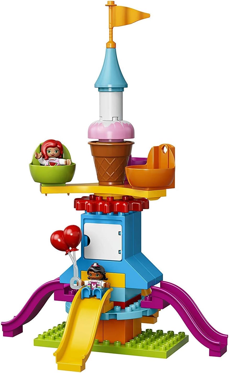 LEGO DUPLO Town Big Fair 10840 Role Play and Learning Building Blocks Set for Toddlers Including a Ferris Wheel, Carousel