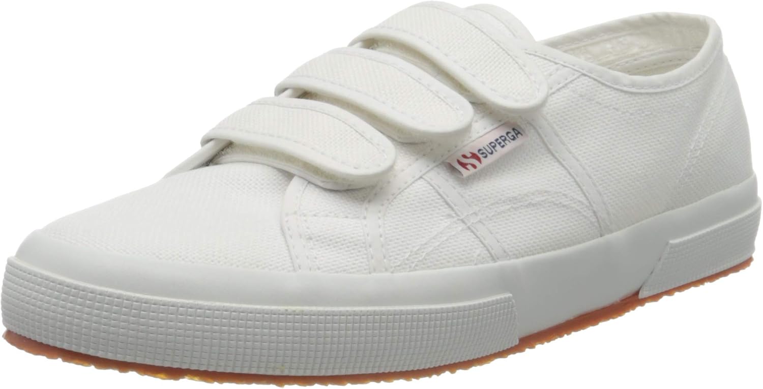 Superga Unisex 2750 Cot3strapu Cotton Canvas Sneakers with Touch Strap Fastening