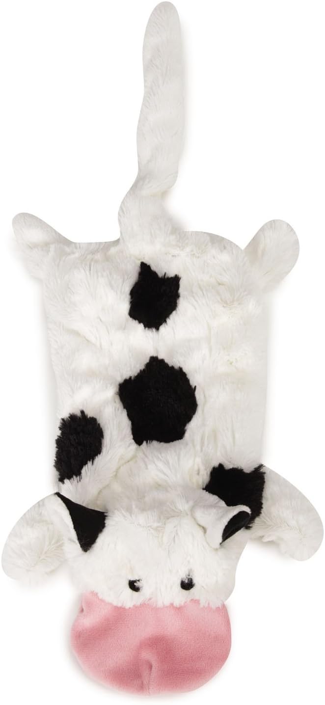 Grriggles US5460 14 14 Farm Friend Unstuffies Dog Squeak Toy, Small Cow