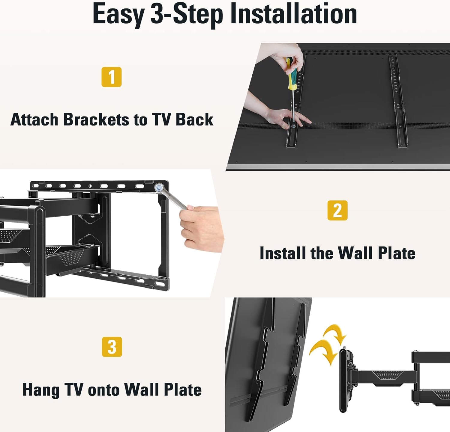 Mounting Dream Long Arm TV Wall Mount Full Motion TV Mount for 42-94" TVs
