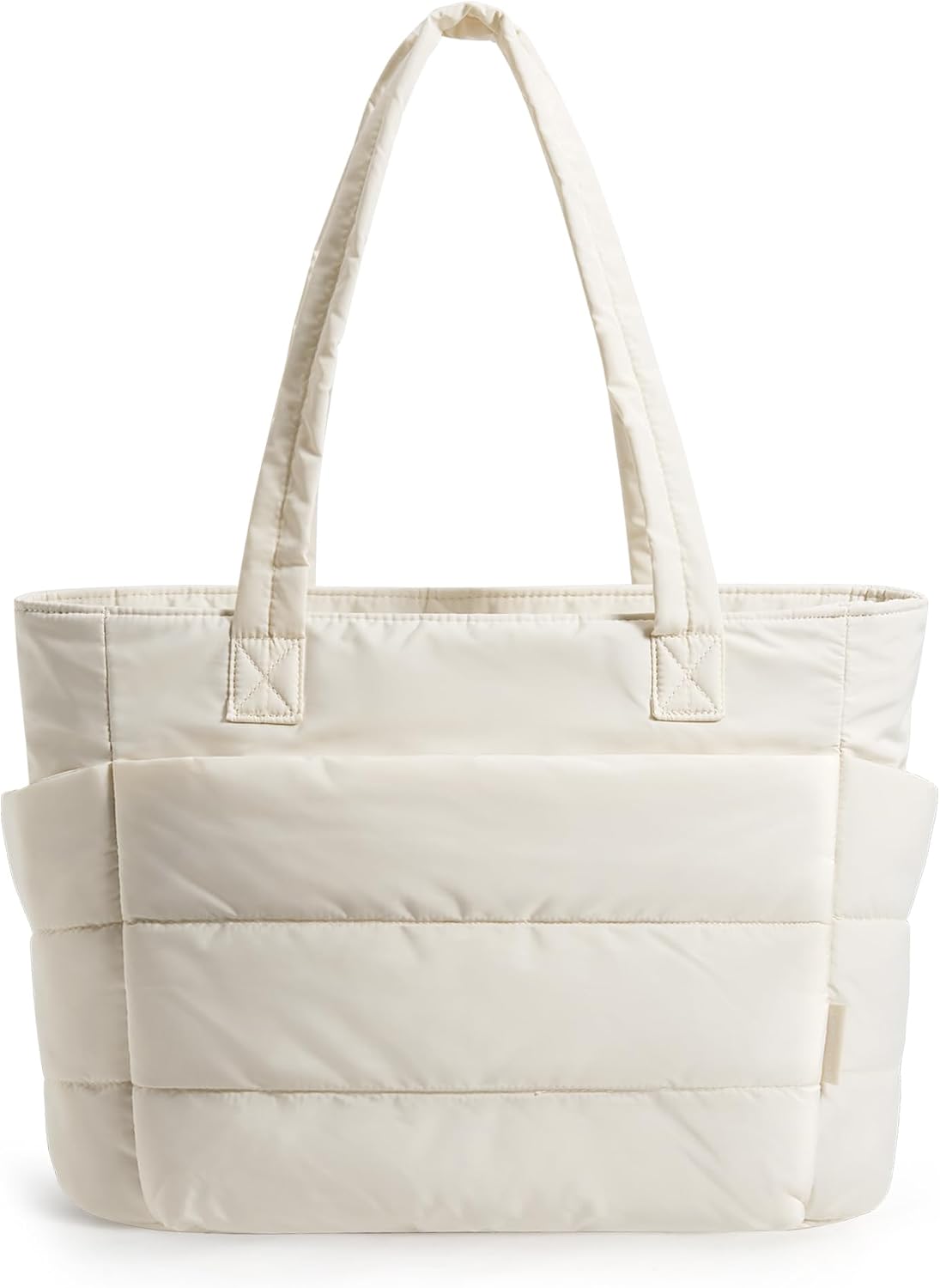 BAGSMART Tote Bag for Women, Lightweight Puffy Tote Bag with Compartments Shoulder Bag Handbag for Travel, Work, Gym | Lightweight