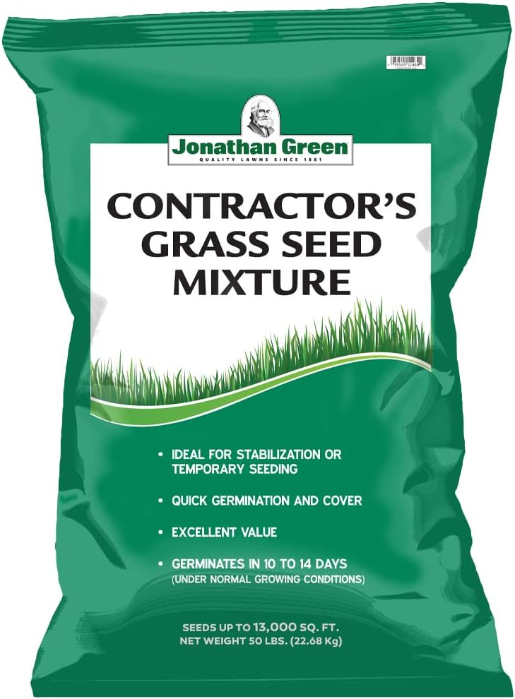Jonathan Green (11460) Contractor's Grass Seed - Cool Season Lawn Seed (50 lb)