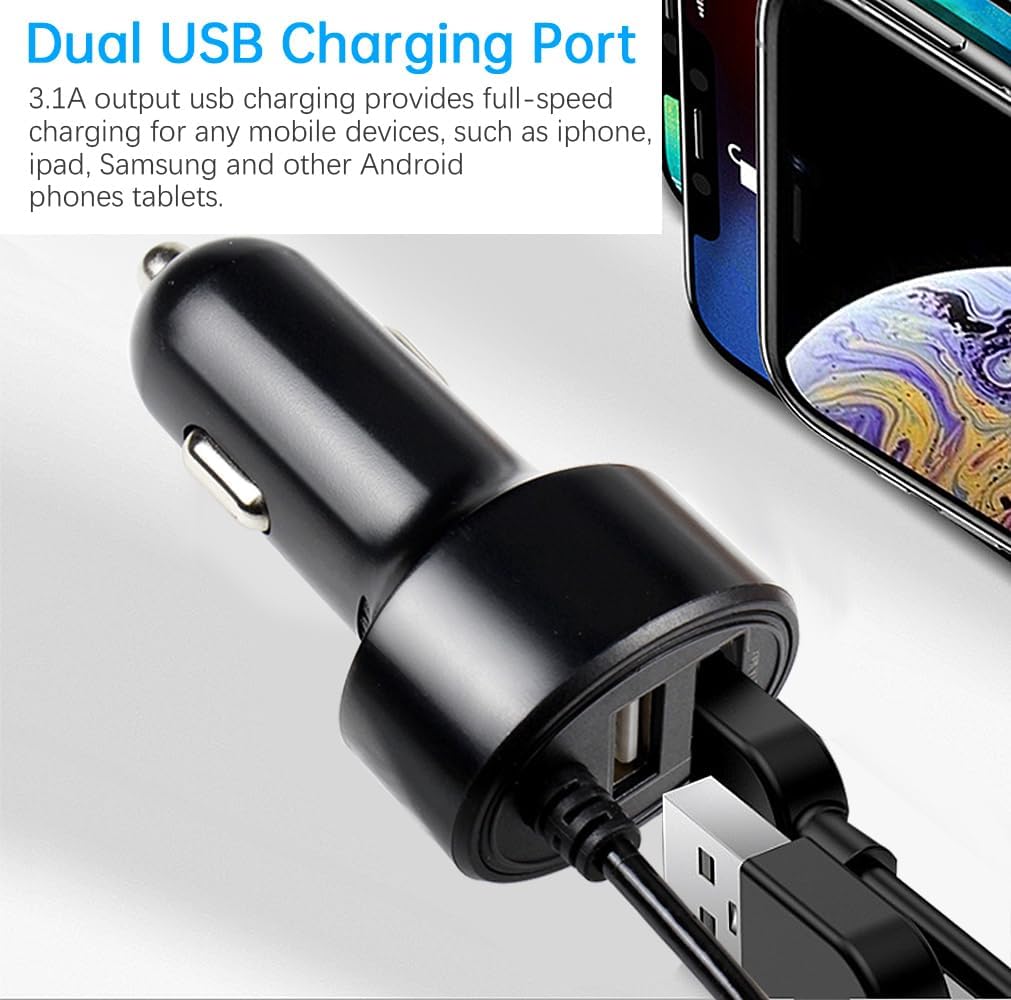 FouceClaus Radar Detector Power Charger Cord for Escort Valentine One V1 Beltronics Uniden R3/R4/R7/R8, Passport and More
