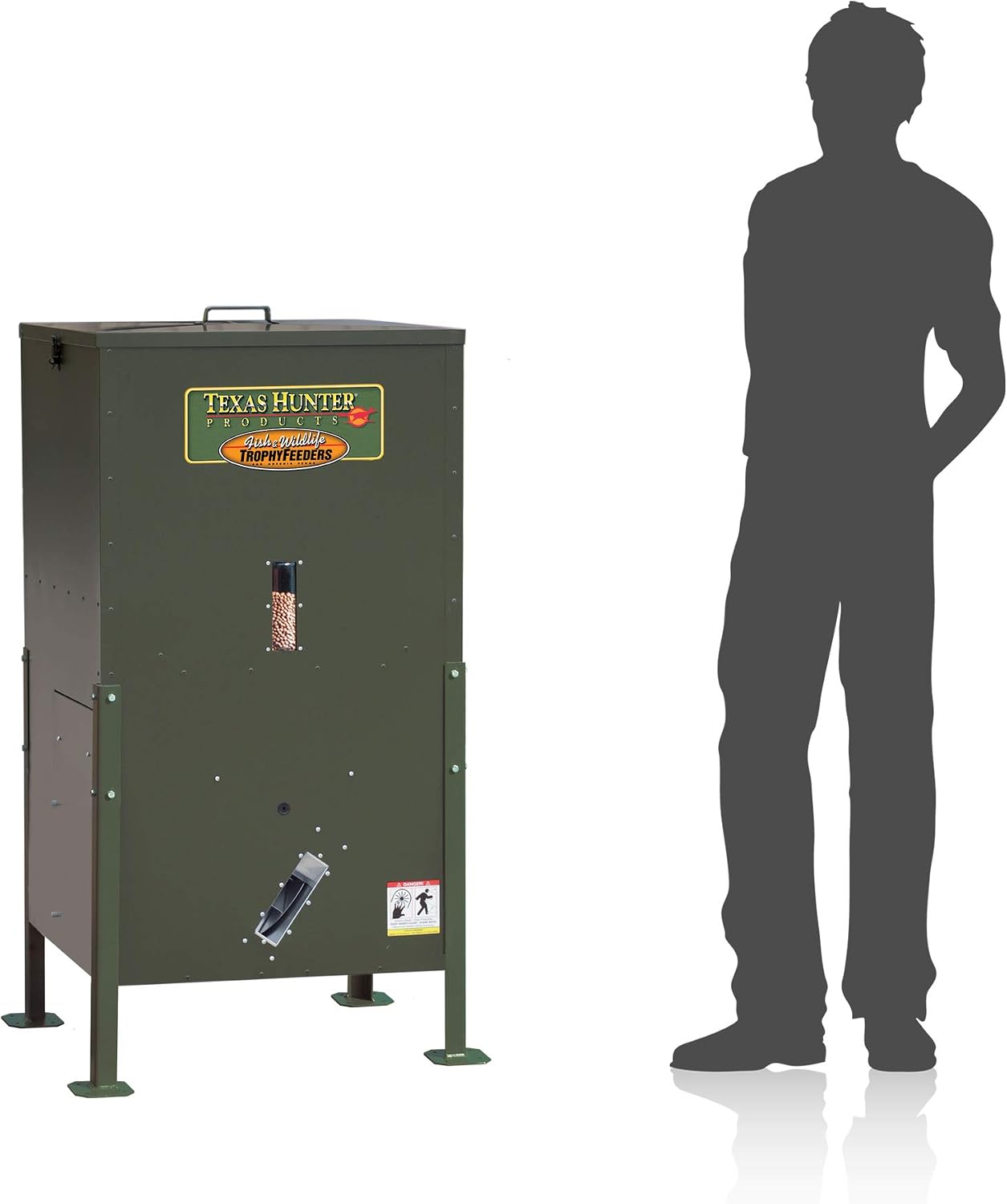 Texas Hunter Directional Fish Feeder w/Straight Legs - 175 lb. Fish Feed Capacity - Model DF300DL