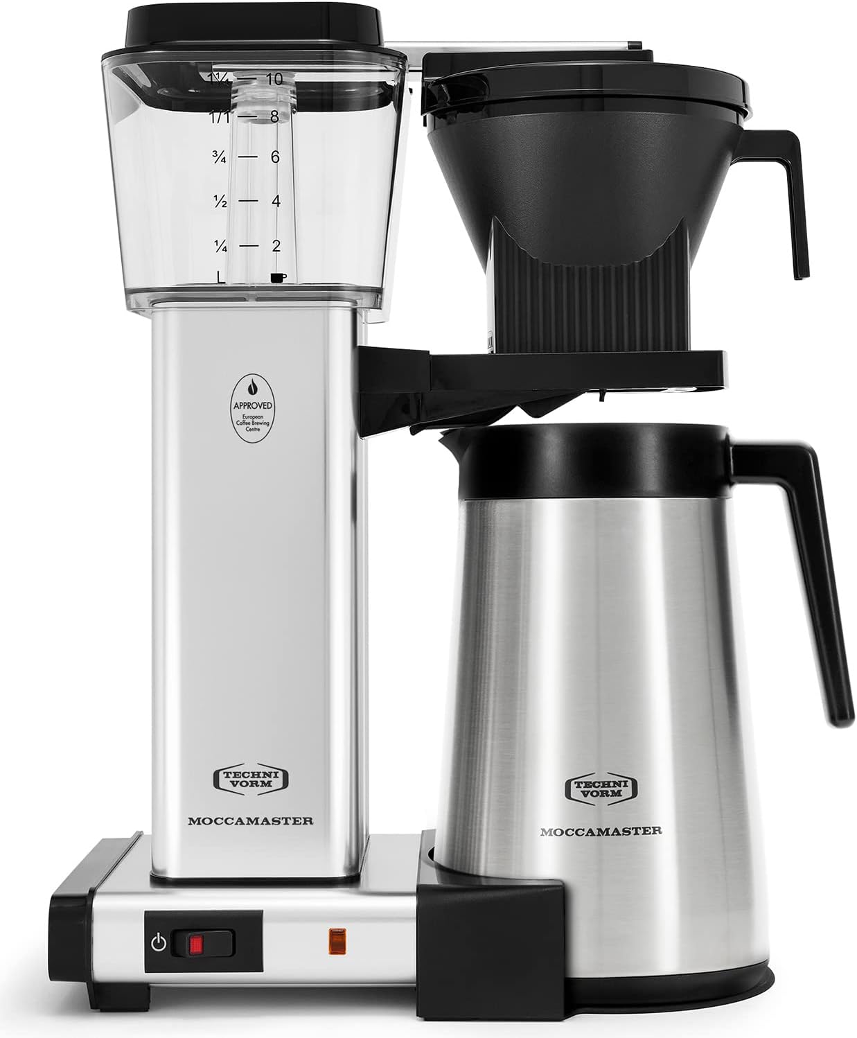Technivorm Moccamaster 79317 KBGT thermal Carafe 10-Cup Coffee Maker 40 Ounce, Stone Grey 1.25l