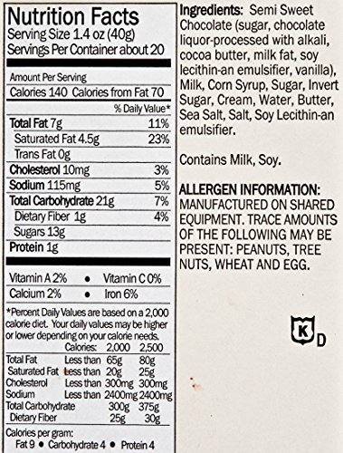 Sanders Dark Chocolate Sea Salt Caramels - 36 ounces (2.25 pounds)