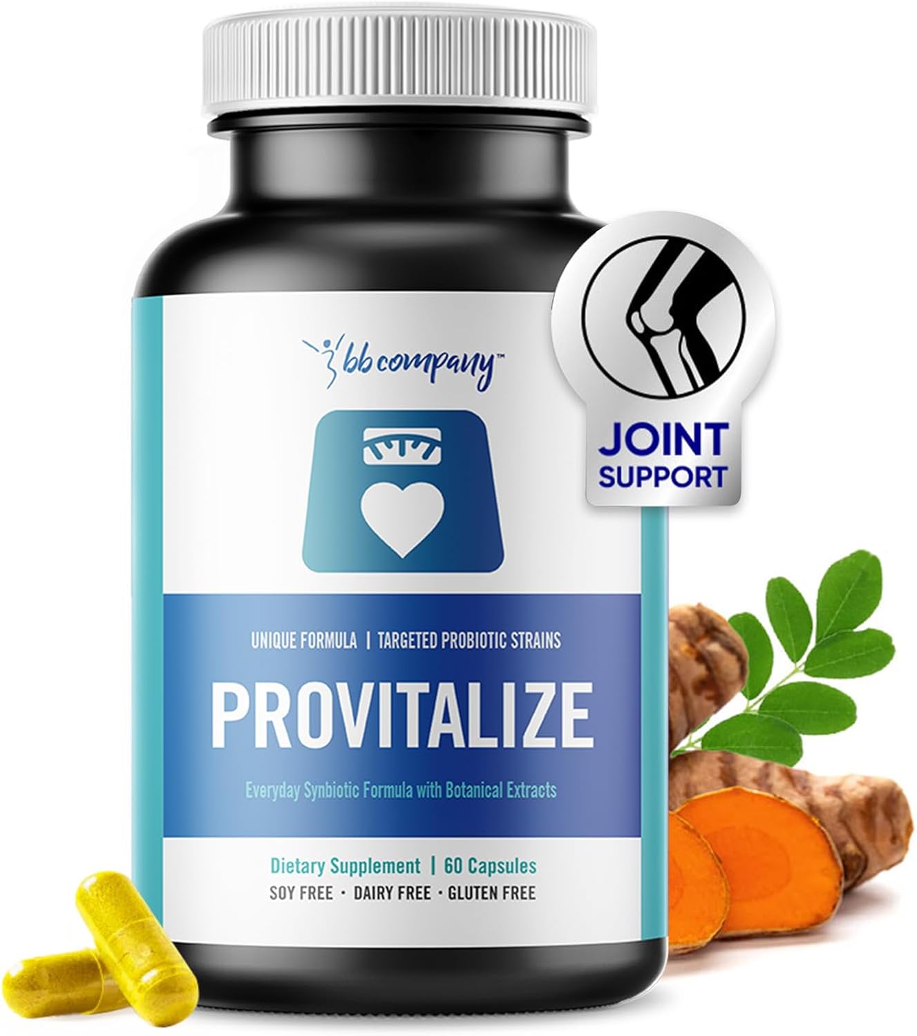 BB Company Provitalize | Probiotics for Women Digestive Health, Menopause, Joint Support | Sexy Midsection Curves