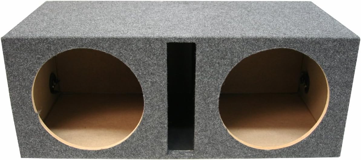 American Sound Connection Car Audio Dual 15" Vented Subwoofer Stereo Sub Box Ported Enclosure 3/4" MDF