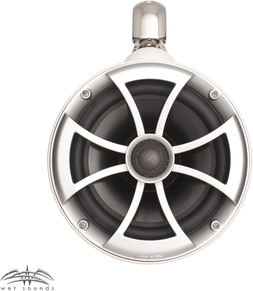 Wet Sounds 2 ICON 8" White Swivel Clamp Tower Speakers- Pair White (Renewed)