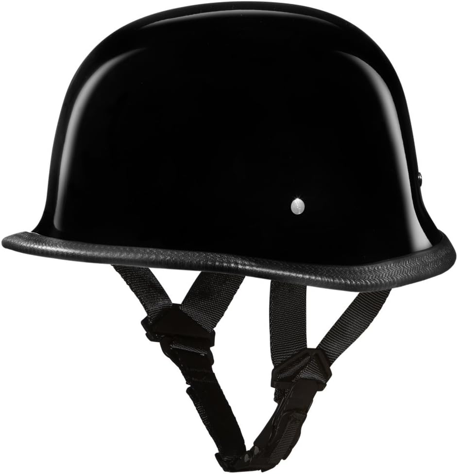 Daytona Half Shell German Motorcycle Helmets, DOT Approved for Superior Safety and Style – Comfortable, Durable, and Perfect for Riders Who Want a Retro Look with Modern Protection Standards