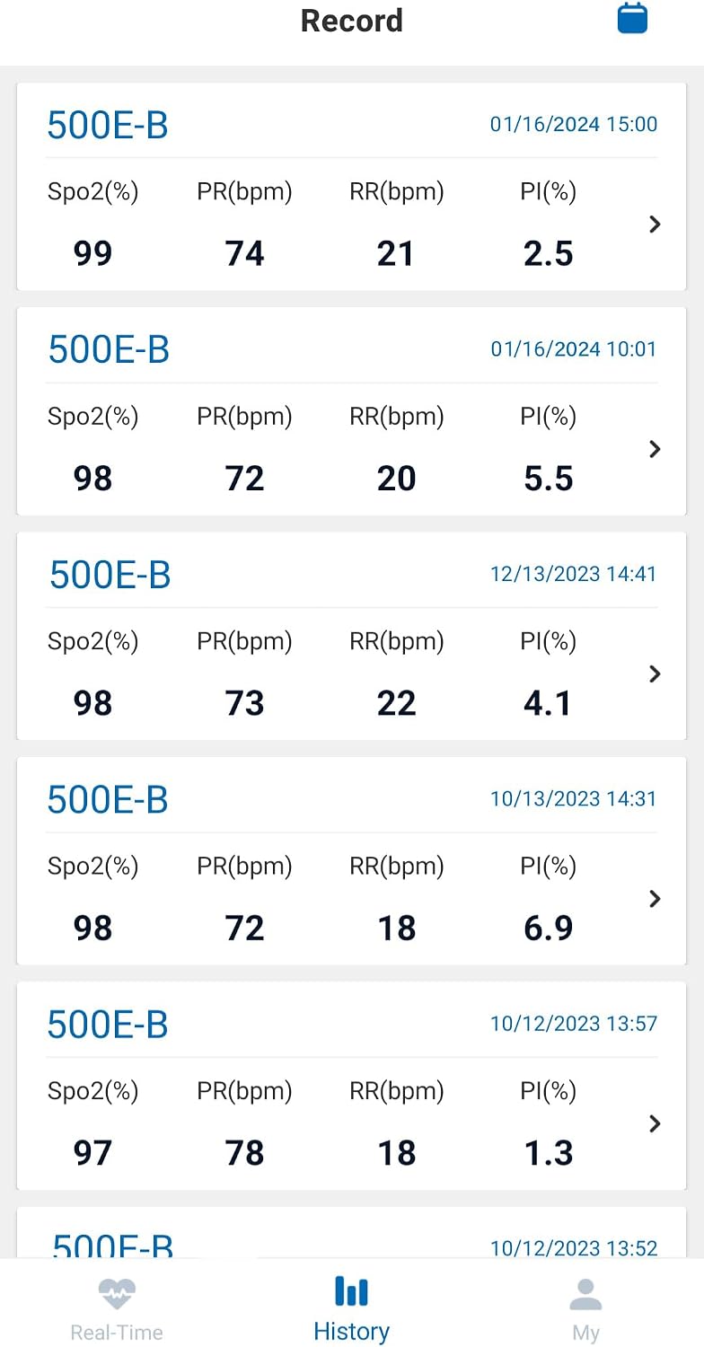 Zacurate 500E-B Wireless Bluetooth Fingertip Blood Pulse Oximeter Monitor with FREE App, SpO2, Heart Rate, Plethysmograph