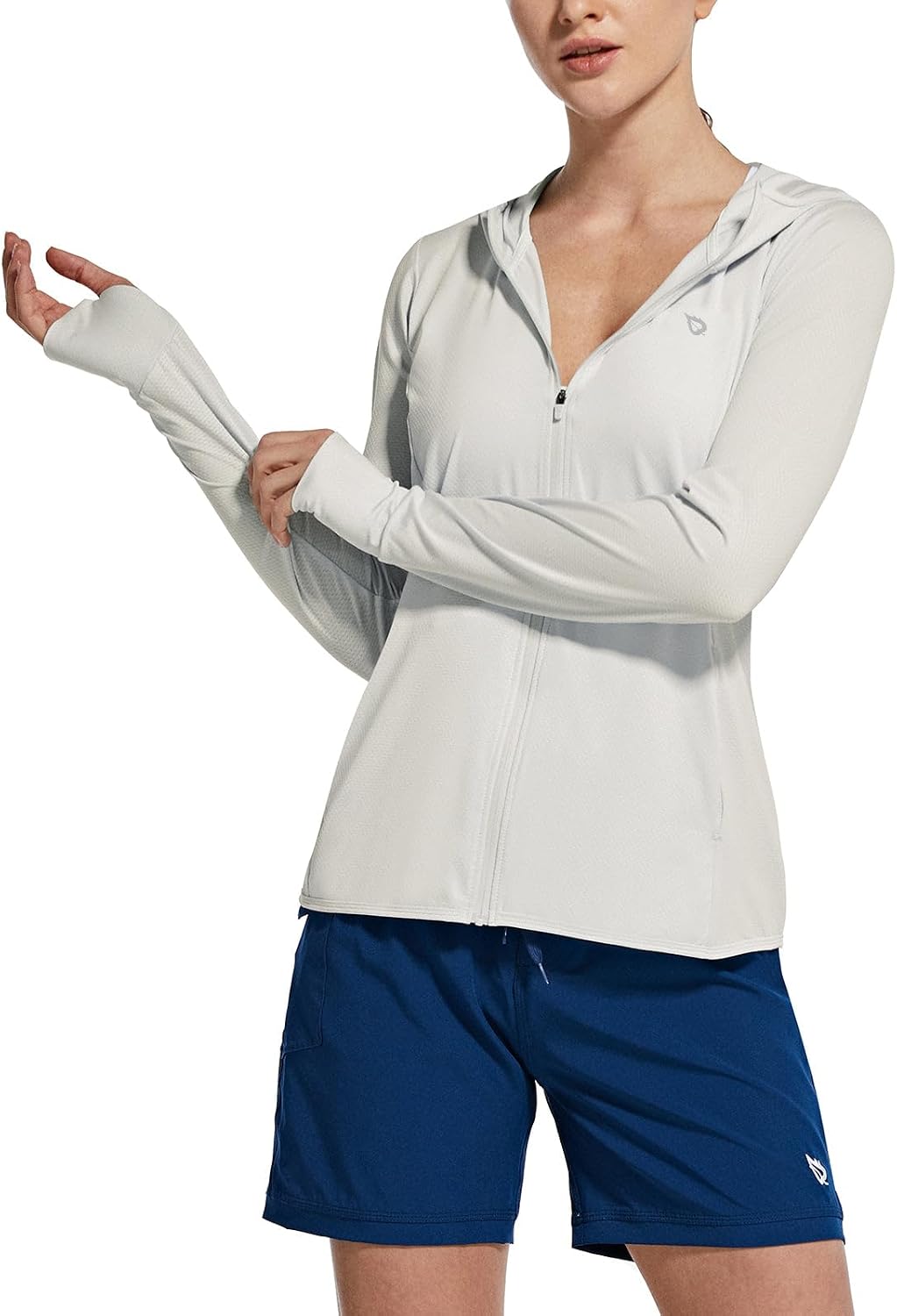 baleaf Women's Sun Protection Hoodie Jacket UPF 50+ Full Zip with Pocket