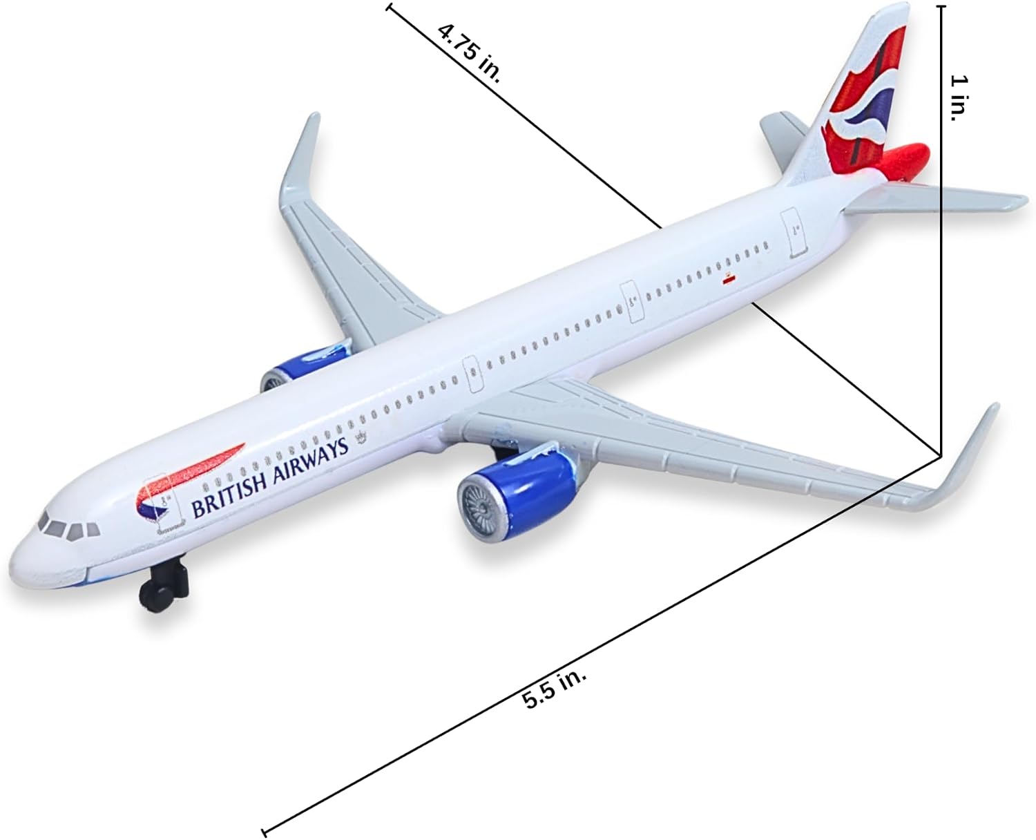 Daron British Airways Concorde Single Plane Toy , White Small