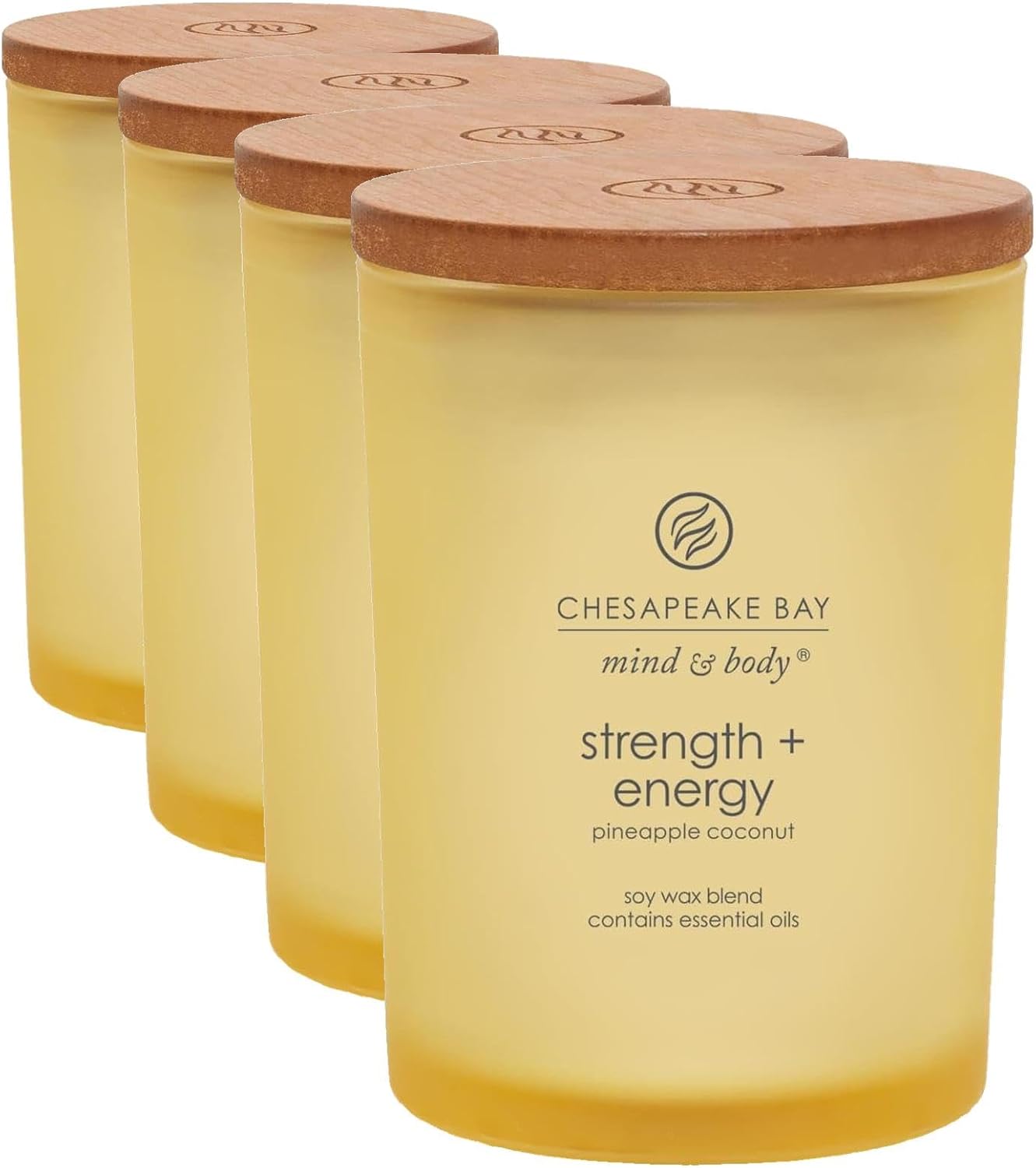 Chesapeake Bay Balance + Harmony Scented Candle Water Lily Pear Fragrance 50 Hours Burn Time Warm & Decorative Soy Wax Blend