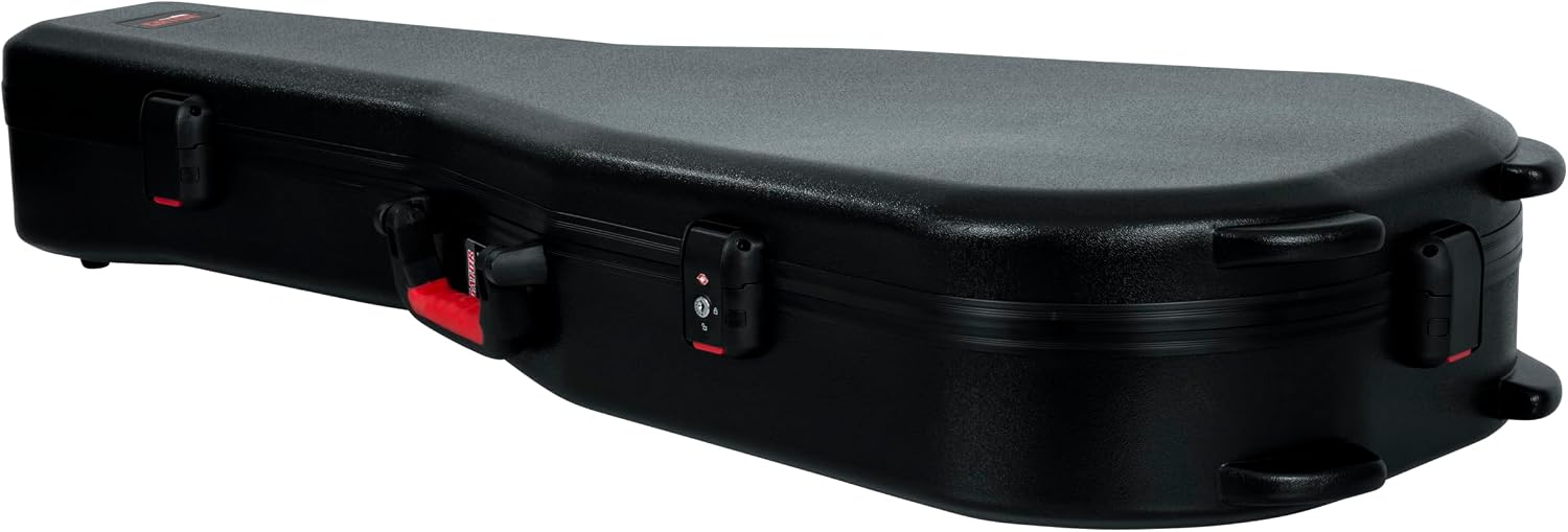 Gator Cases Molded Flight Case For SG Style Double Cut Away Guitars With TSA Approved Locking Latch, (GTSA-GTRSG)