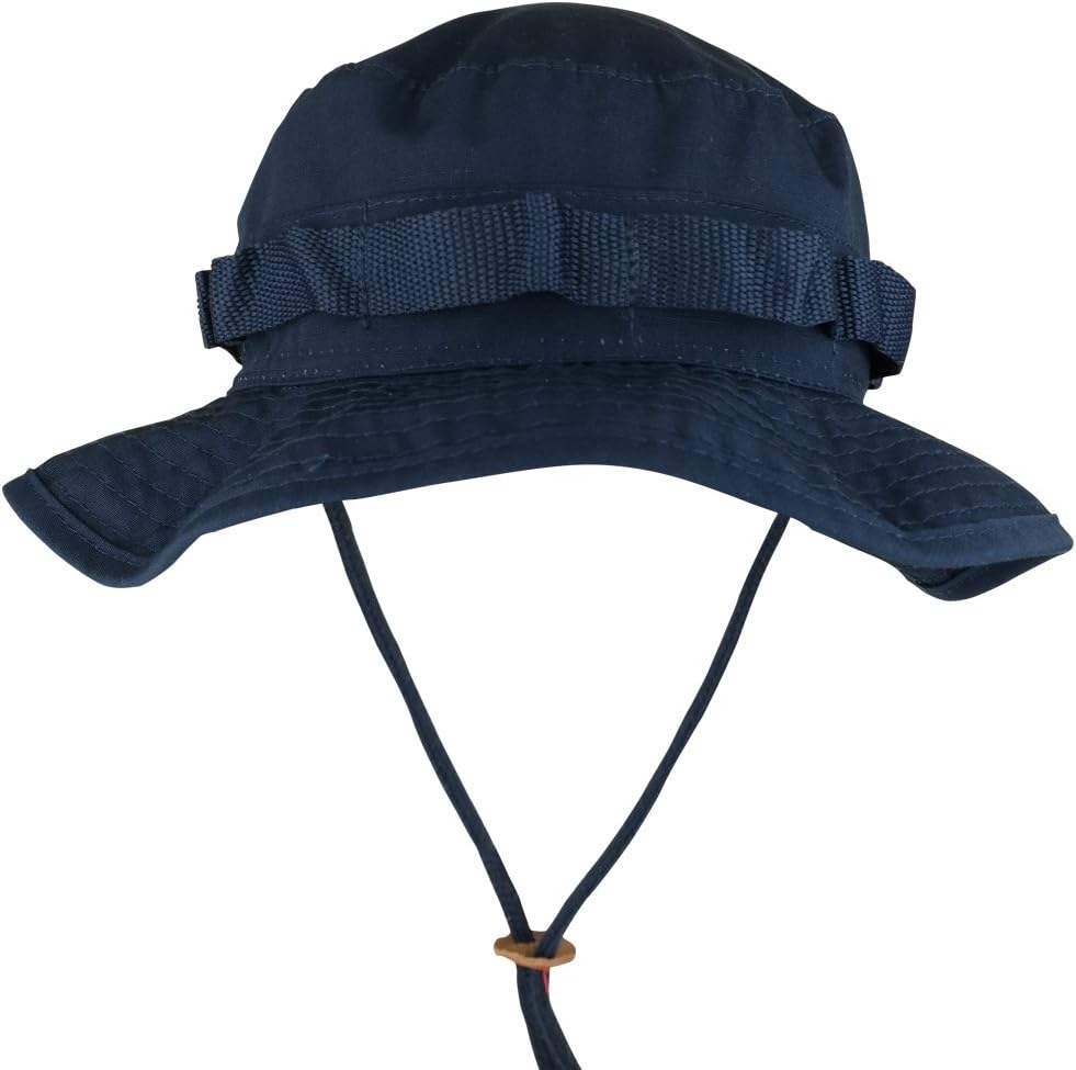 Armycrew Ripstop Tear Resistant Cotton Jungle Boonie Cap with Chin Strap