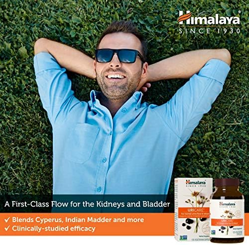 Himalaya UriCare Herbal Bladder & Kidney Support Supplement, 120 Capsules | Urinary Tract Wellness Support For Urinary Tract Wellness With Shilajit - Vegan, Non-GMO, Gluten Free, 60 Servings