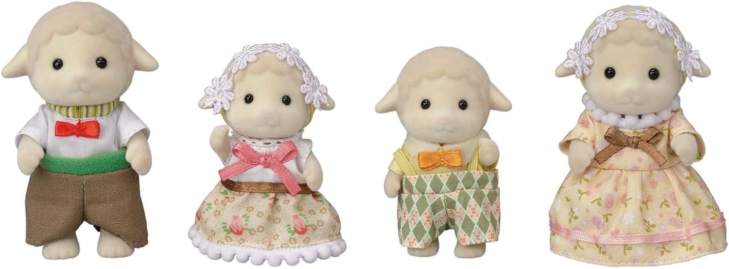 Calico Critters Pickleweeds Hedgehog Family - Set of 4 Collectible Doll Figures for Children Ages 3+