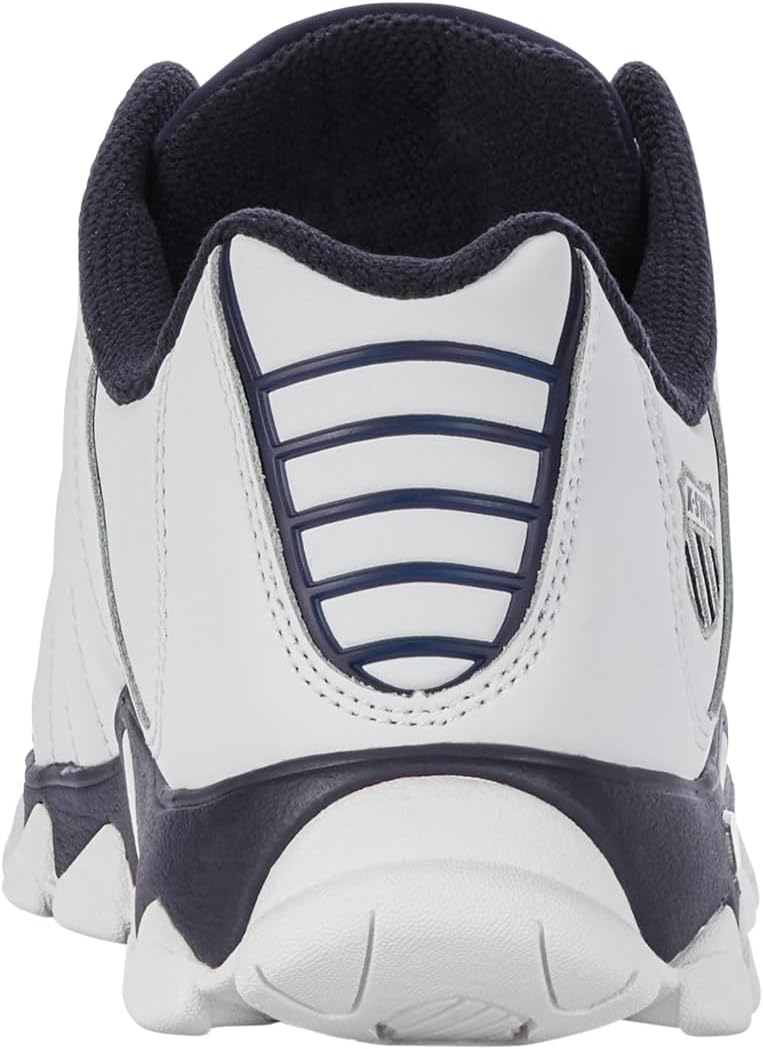 K-Swiss Men's ST329 CMF Sneaker, Wide Tennis Walking Shoes Leather Upper | Court Inspired, Tennis Heritage, Comfort Soft Cushioning, Arch Support, Wide Feet Fit, Chunky Silhouette, Classic Style.