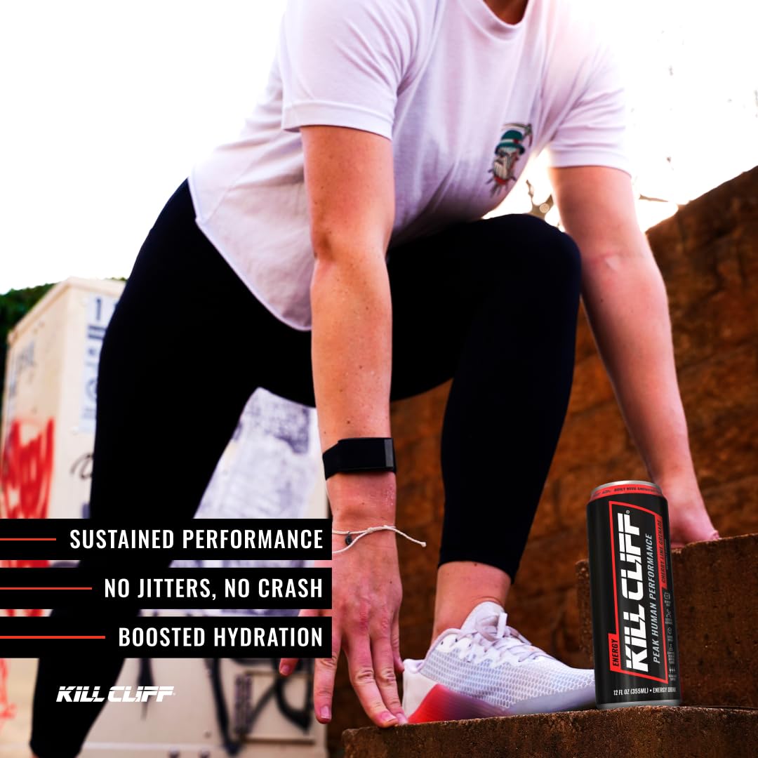 Kill Cliff Energy Drink - Sugar Free - Smashing Citrus 12 oz 12 Pack