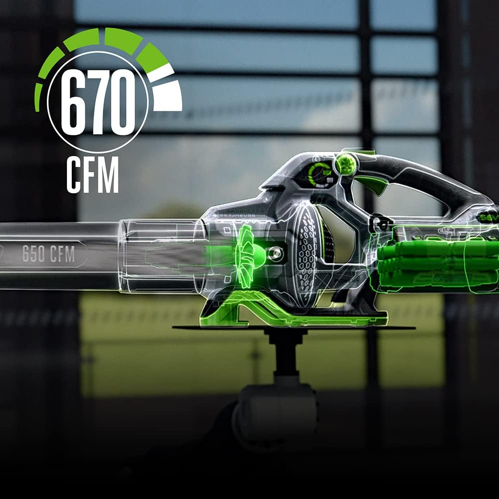 EGO POWER+ Cordless Electric Leaf Blower, 530 CFM, With Battery - LB5302
