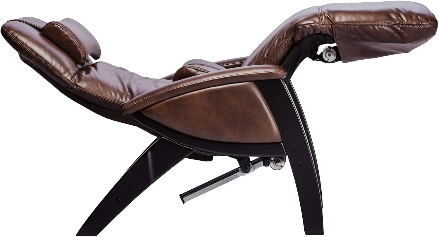 Svago ZGR Plus Zero Gravity Chair (SV395) Vibration Massage Power Recline Memory Foam Pillow Heat Therapy (Chestnut/Black)