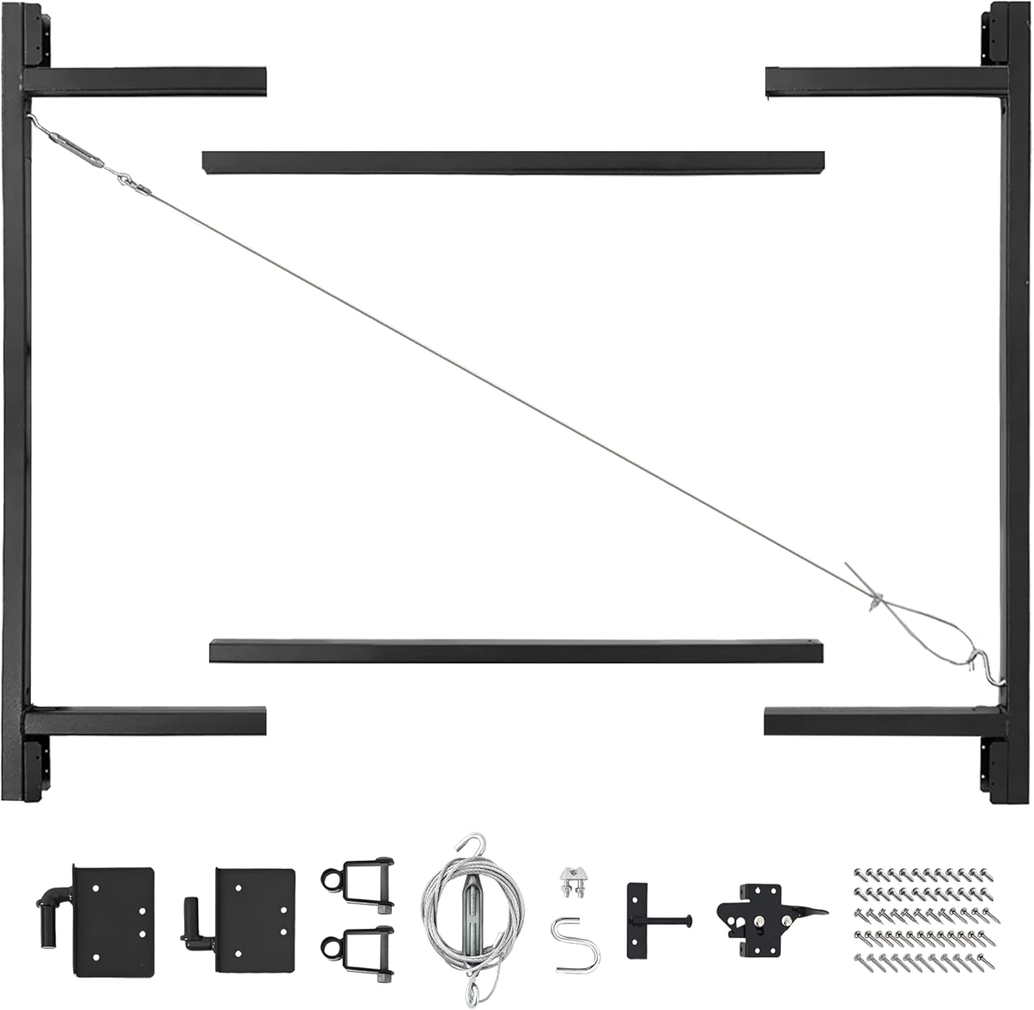 Adjust-A-Gate 2-Pack Anti-Sag Original Wide Width Full-Frame Gate Kit, Fits 60-90" Opening