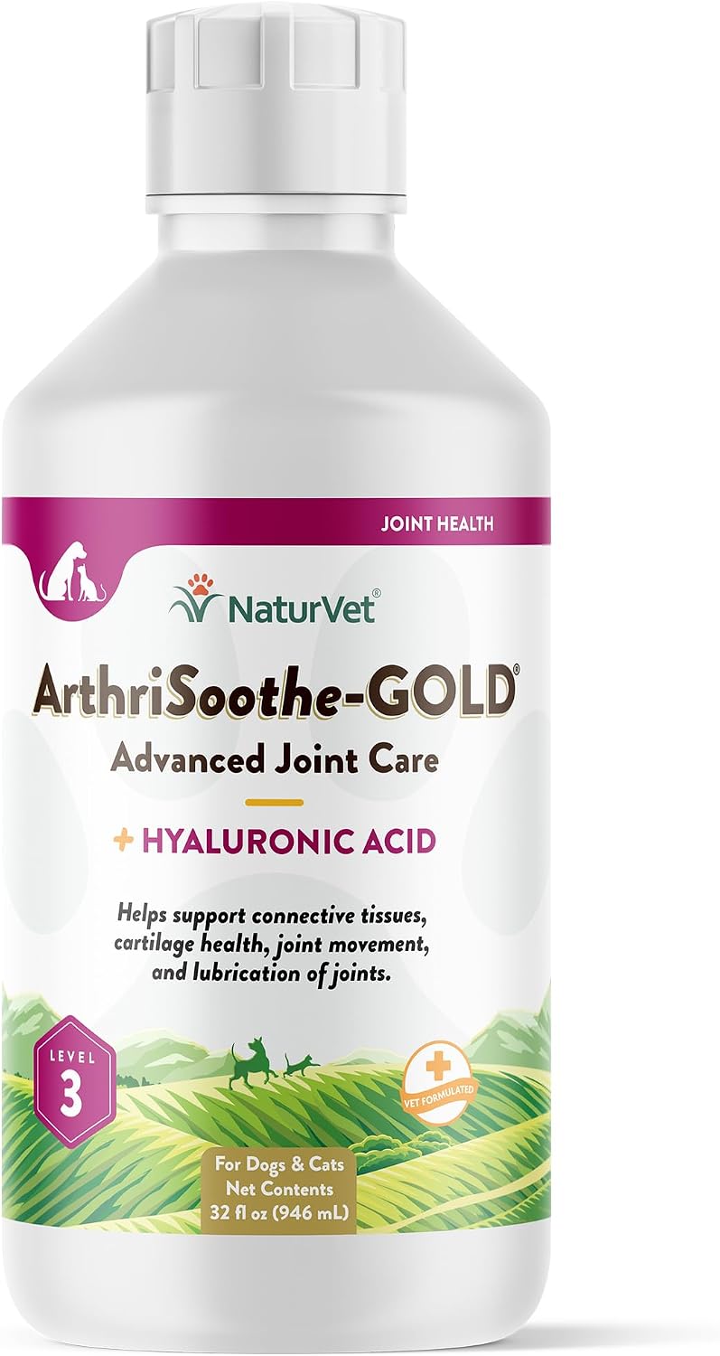 NaturVet – Glucosamine DS Plus - Level 2 Moderate Care – Supports Healthy Hip & Joint Function – Enhanced with Glucosamine, MSM & Chondroitin – for Dogs & Cats–70 Soft Chews