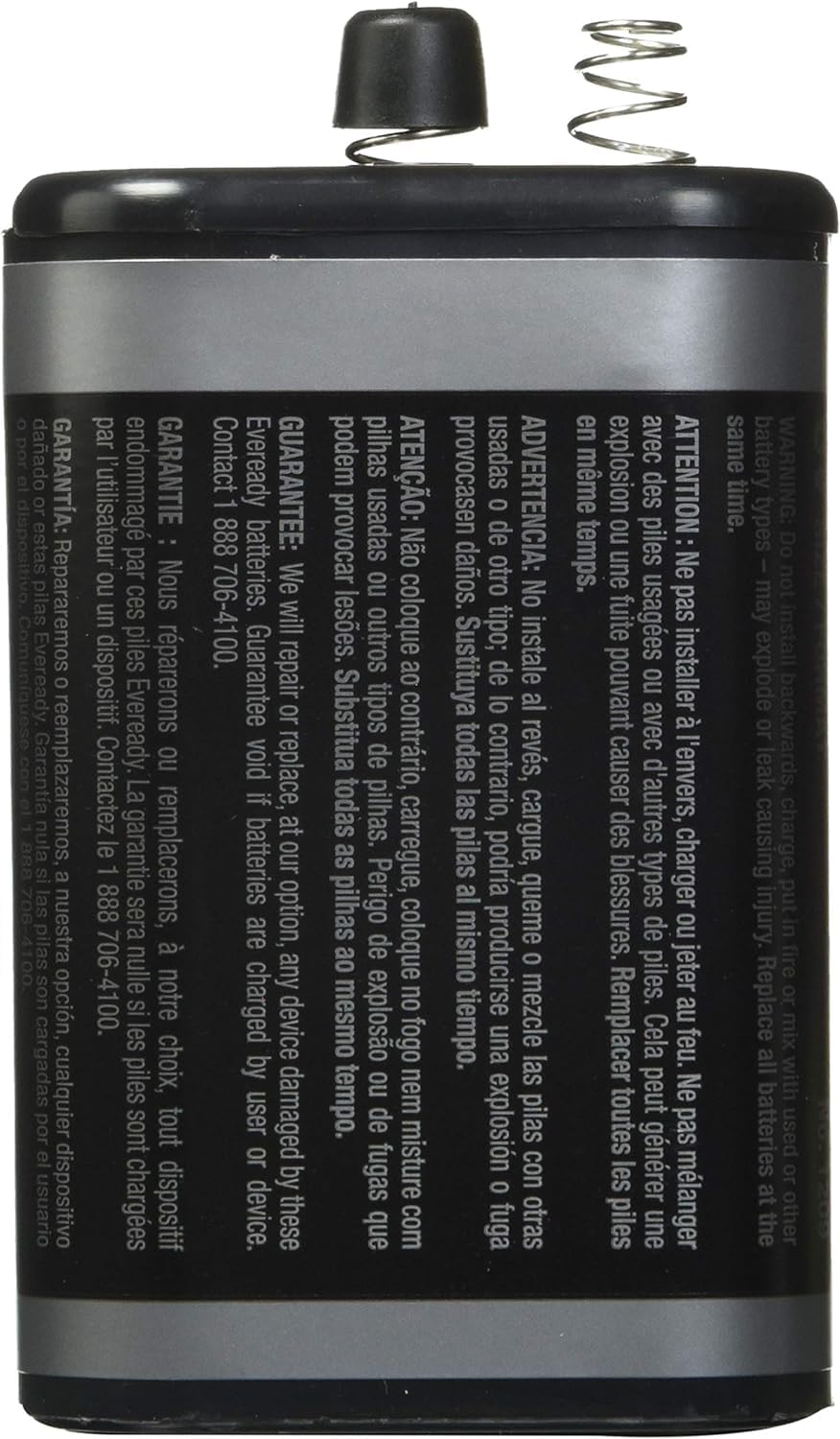 Eveready Super Heavy Duty 1209 6 Volt Spring Lantern Battery