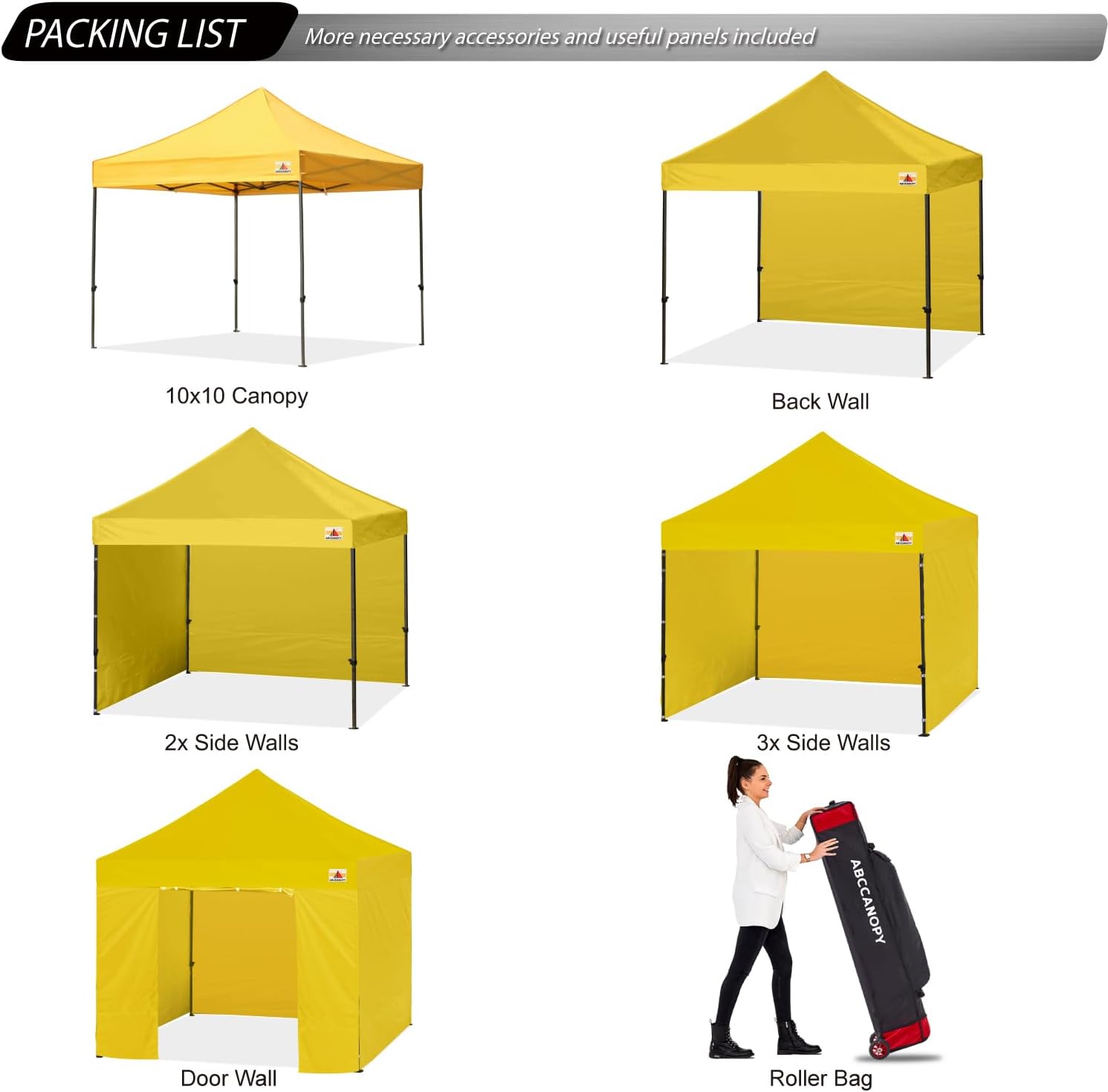 ABCCANOPY Heavy Duty Easy Pop up Canopy Tent with Sidewalls 10x20, Turquoise