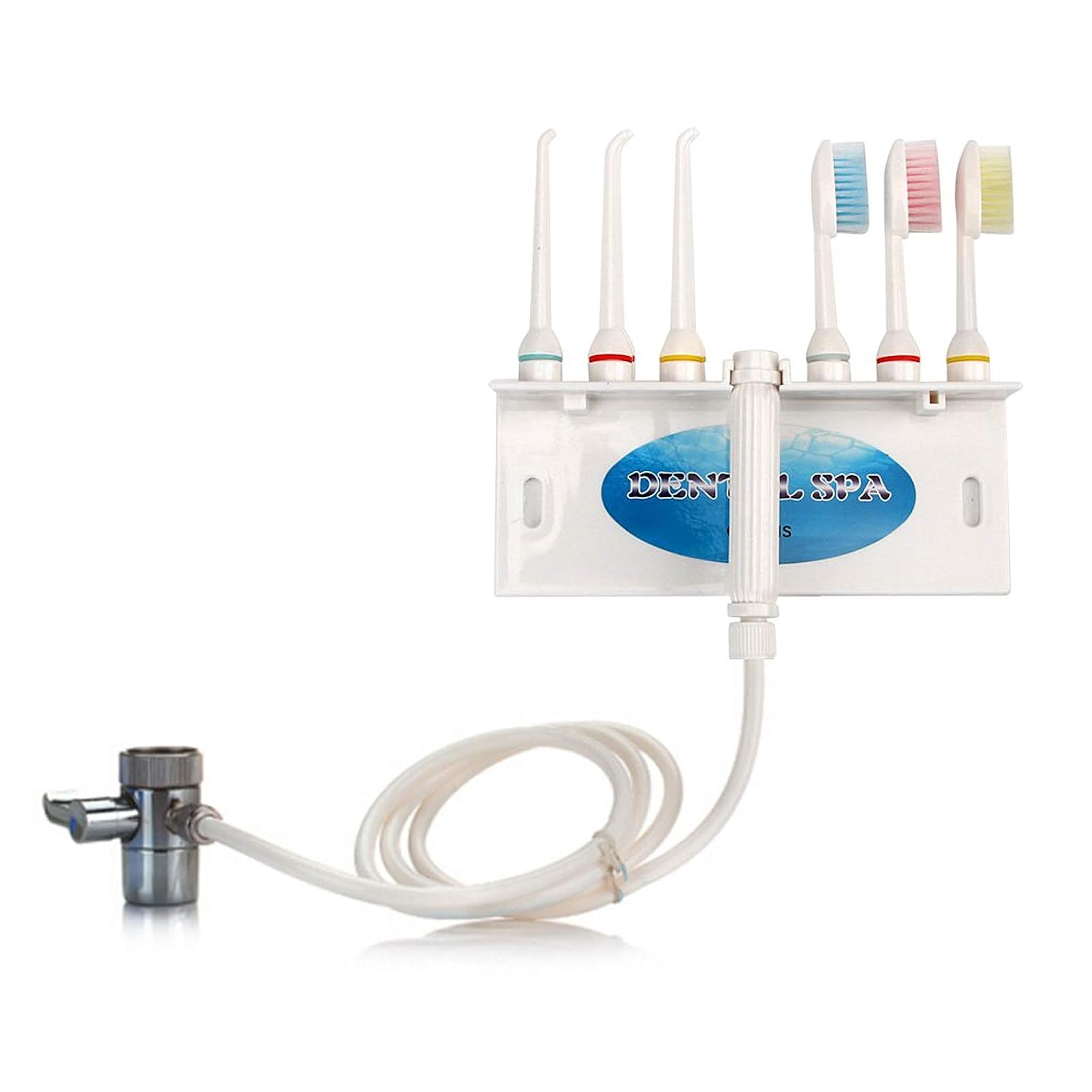 Water Flosser for Family Use 3 Jet Tips & 3 Toothbrush for Faucet & Shower, Oral Irrigator Non-Electric Safety , Dental Oral Care Tooth Cleaning