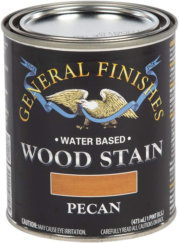 General Finishes Water Based Wood Stain, 1 Quart, Antique Oak