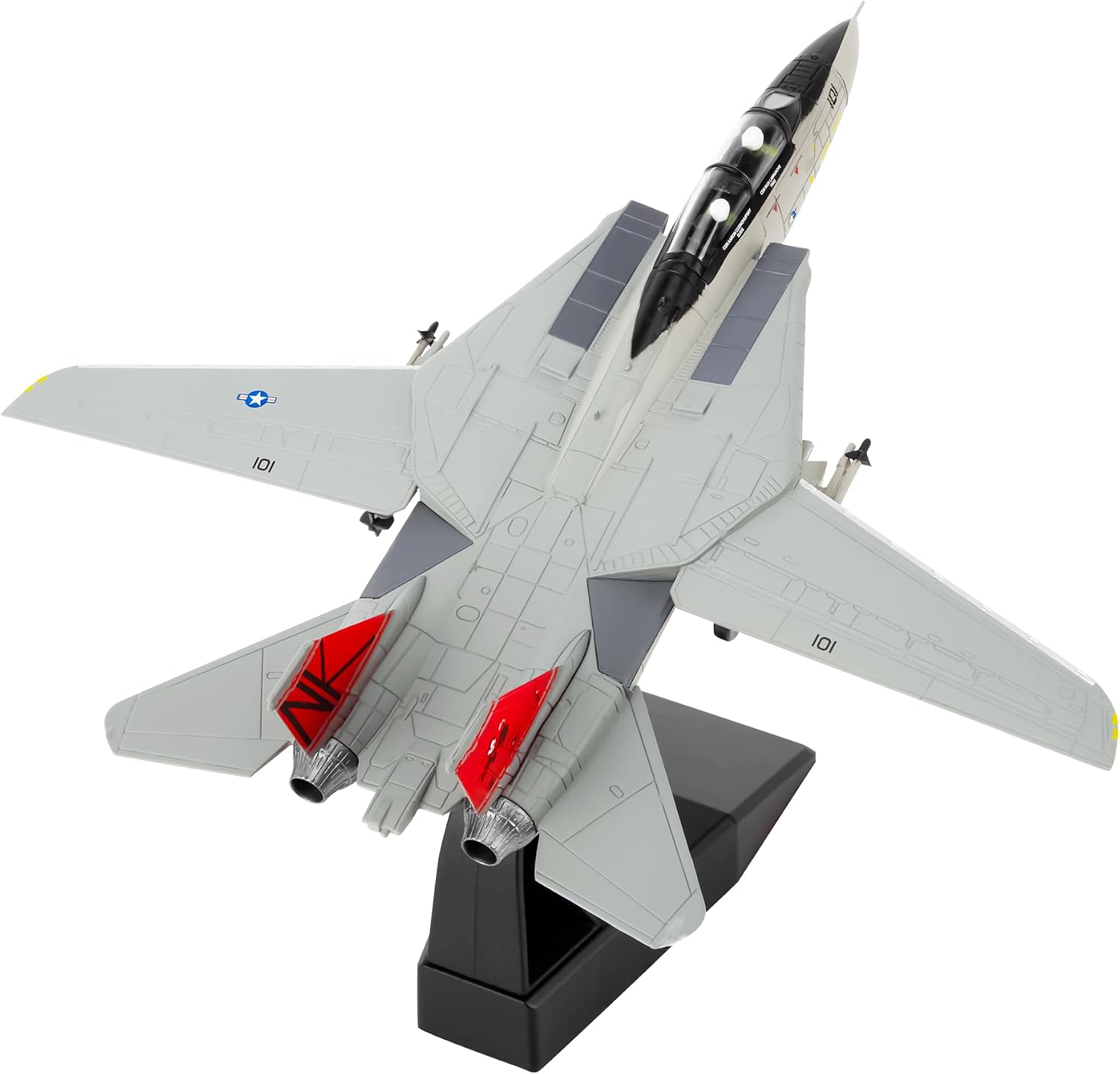 Sky Trek 1/100 Fighter Jet Model Tomcat F14 VF-31 diecast Military Airplanes Aircraft kit for Collection and Gift