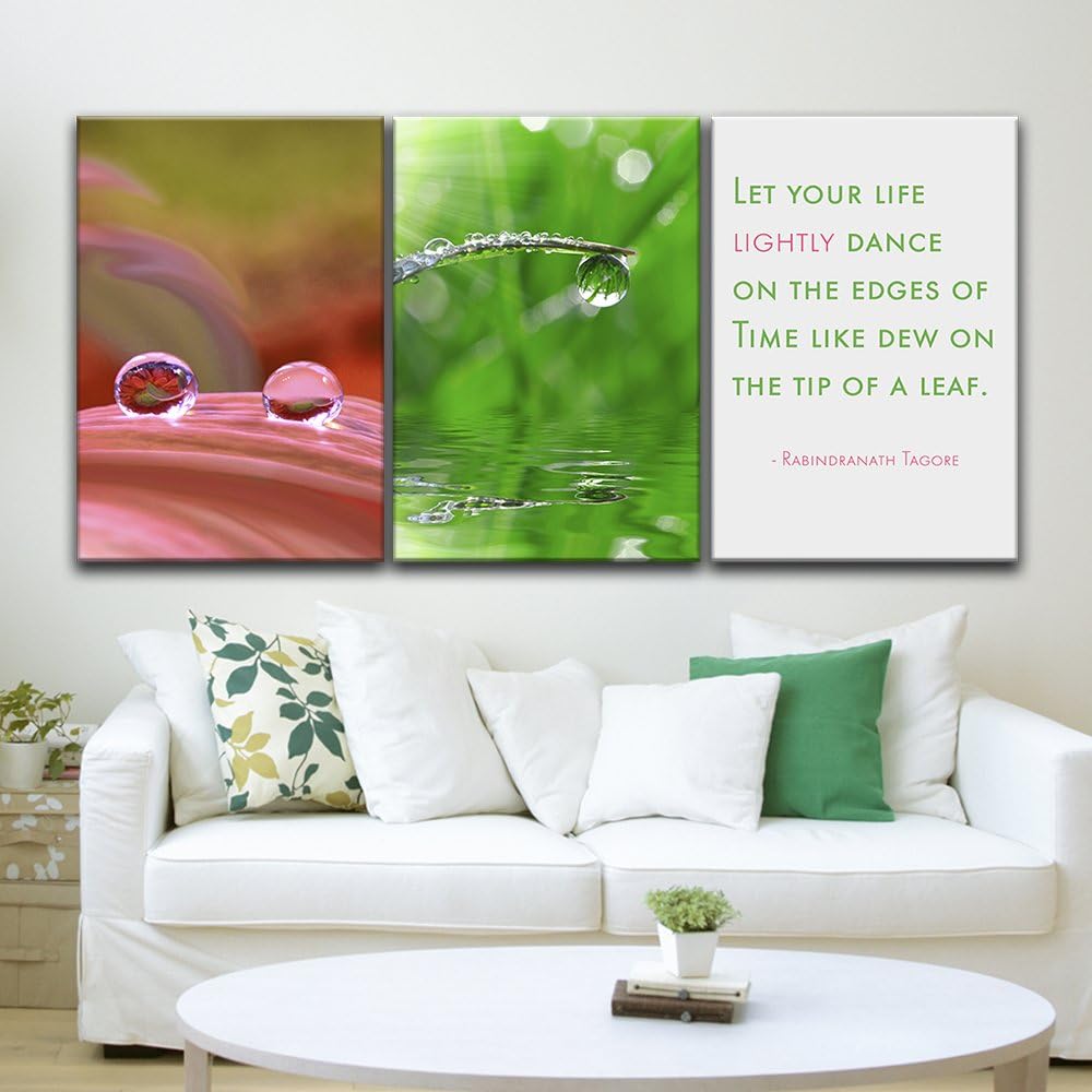 wall26 Canvas Prints Wall Art - Ocean Themed 3 Panel Wall Art with Wave,Anchor and Rudder - 16"x24" x 3 Panels