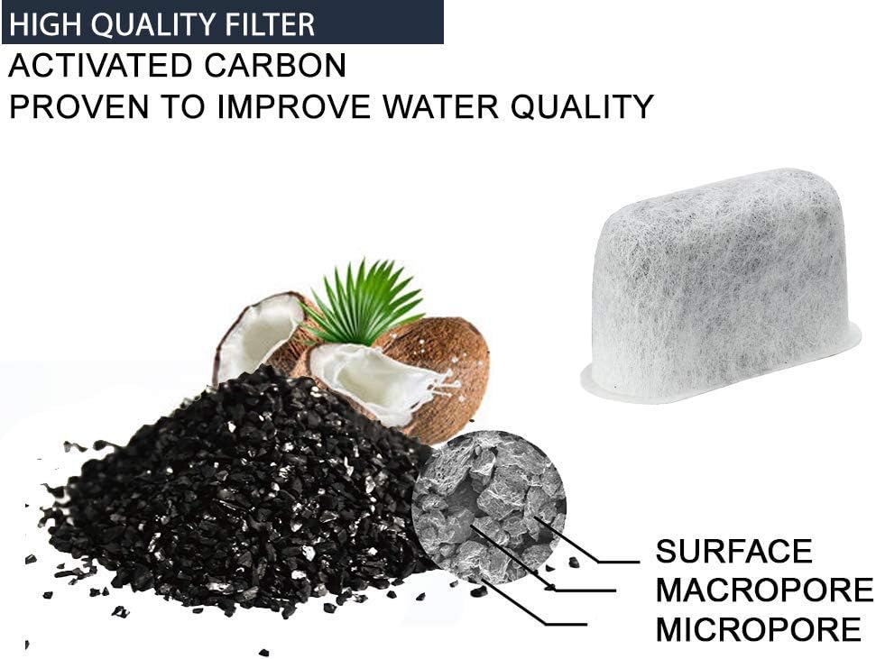 GOLDTONE 12 Pack Charcoal Water Filters For CUISINART Coffee Maker and Machines Cartridges Replace DCC-RWF