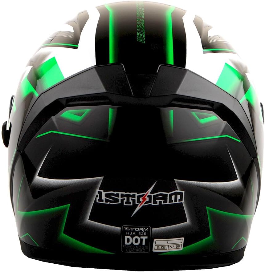 1Storm Motorcycle Open Face Helmet Scooter Classical Knight Bike Dual Lens/Sun Visor: HJK526