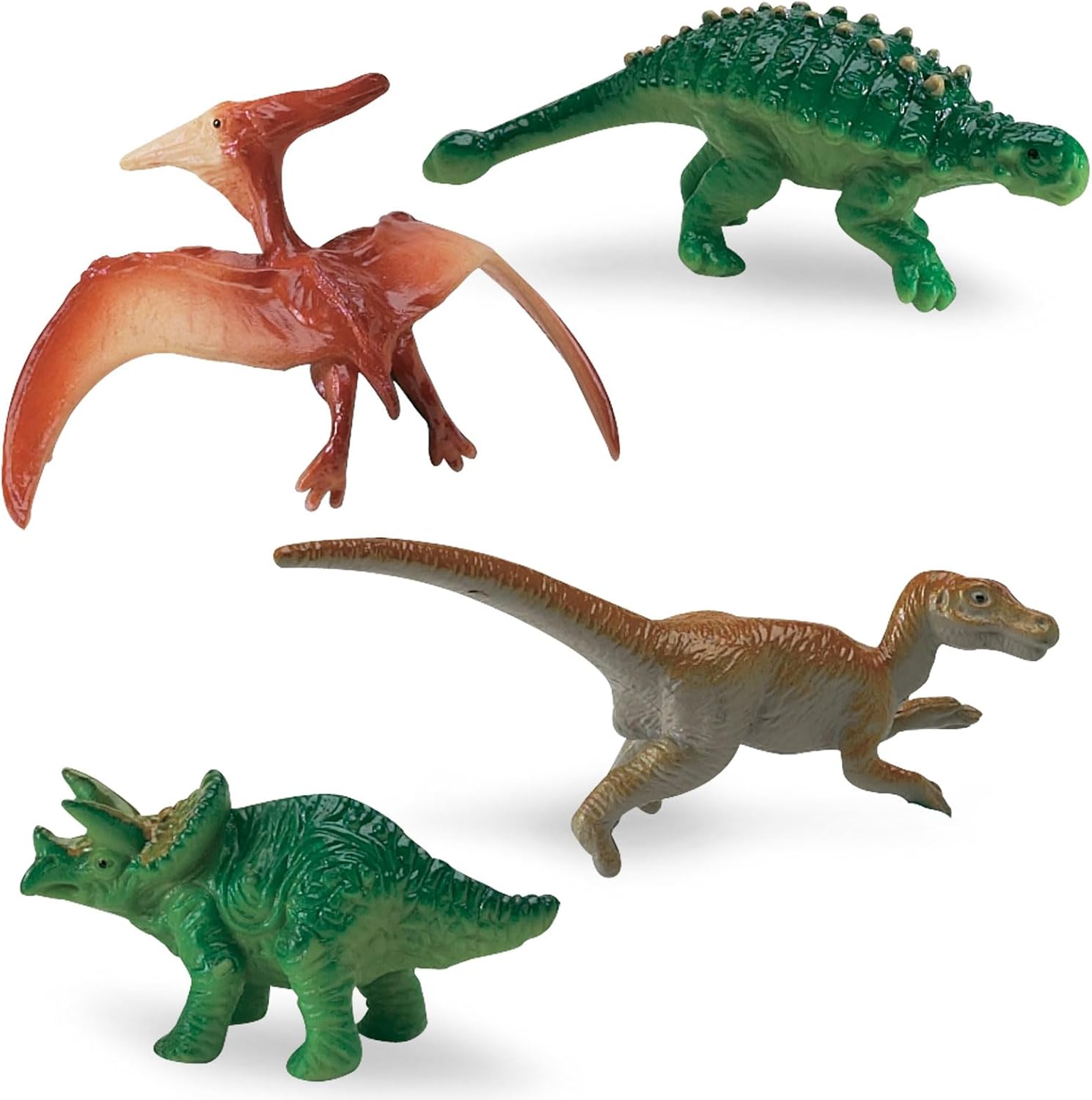 Safari Ltd. Dinos TOOB - Includes 12 Hand-Painted Mini Figurines - T-Rex, Triceratops, Velociraptor, Stegosaurus