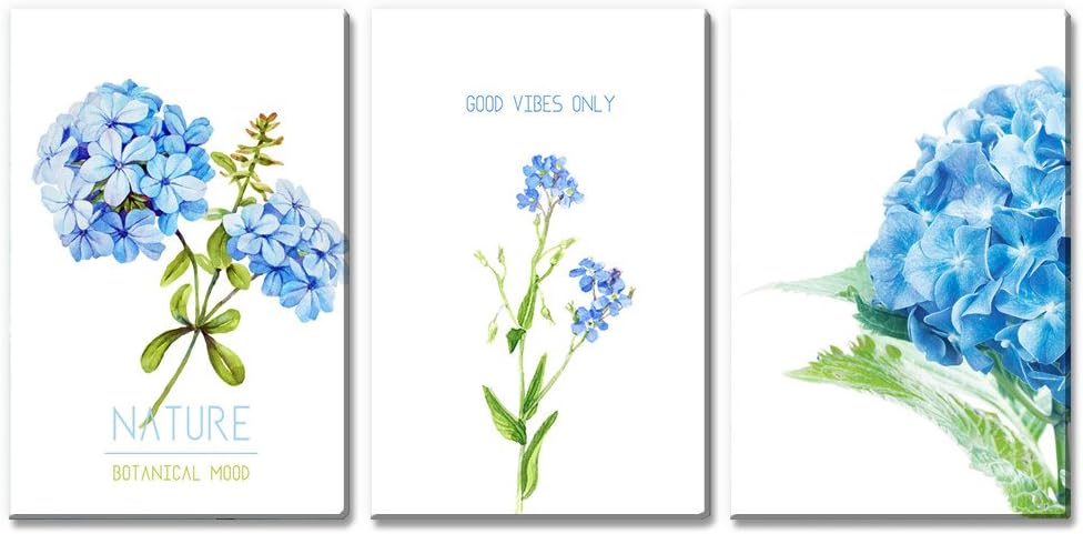 wall26 Canvas Prints Wall Art - Ocean Themed 3 Panel Wall Art with Wave,Anchor and Rudder - 16"x24" x 3 Panels