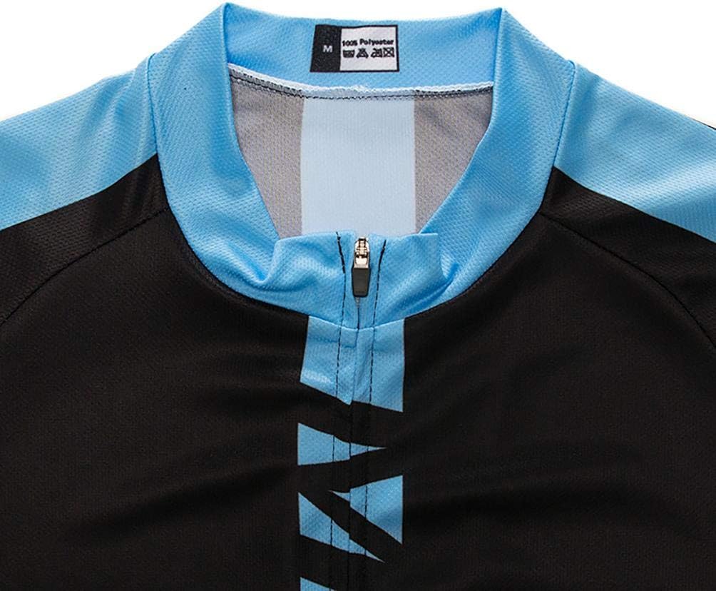 Men's Quick-Dry Cycling Jersey Set Road Bike Bicycle Shirt + Bib Shorts with 9D Gel Pad MTB Riding Clothing Kit